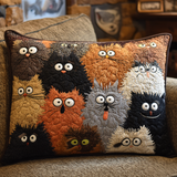 Quilted Pillowcase | Playful Cats