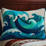 Quilted Pillowcase | Ocean Waves II