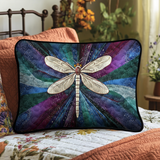 Quilted Pillowcase | Golden Dragonfly II, view 2