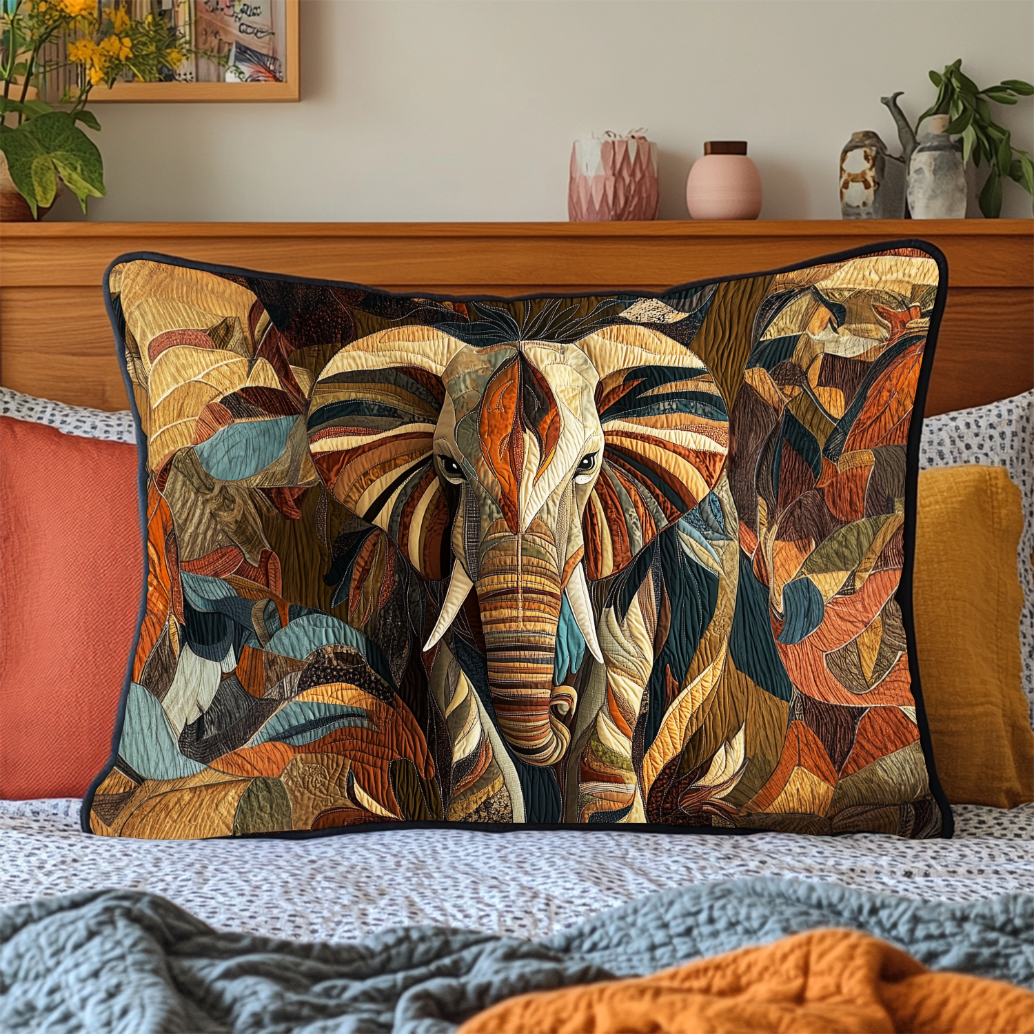 Quilted Pillowcase | Midnight Traveller
