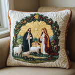 Quilted Pillowcase | Nativity Light