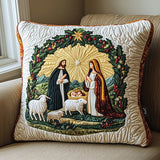 Quilted Pillowcase | Nativity Light