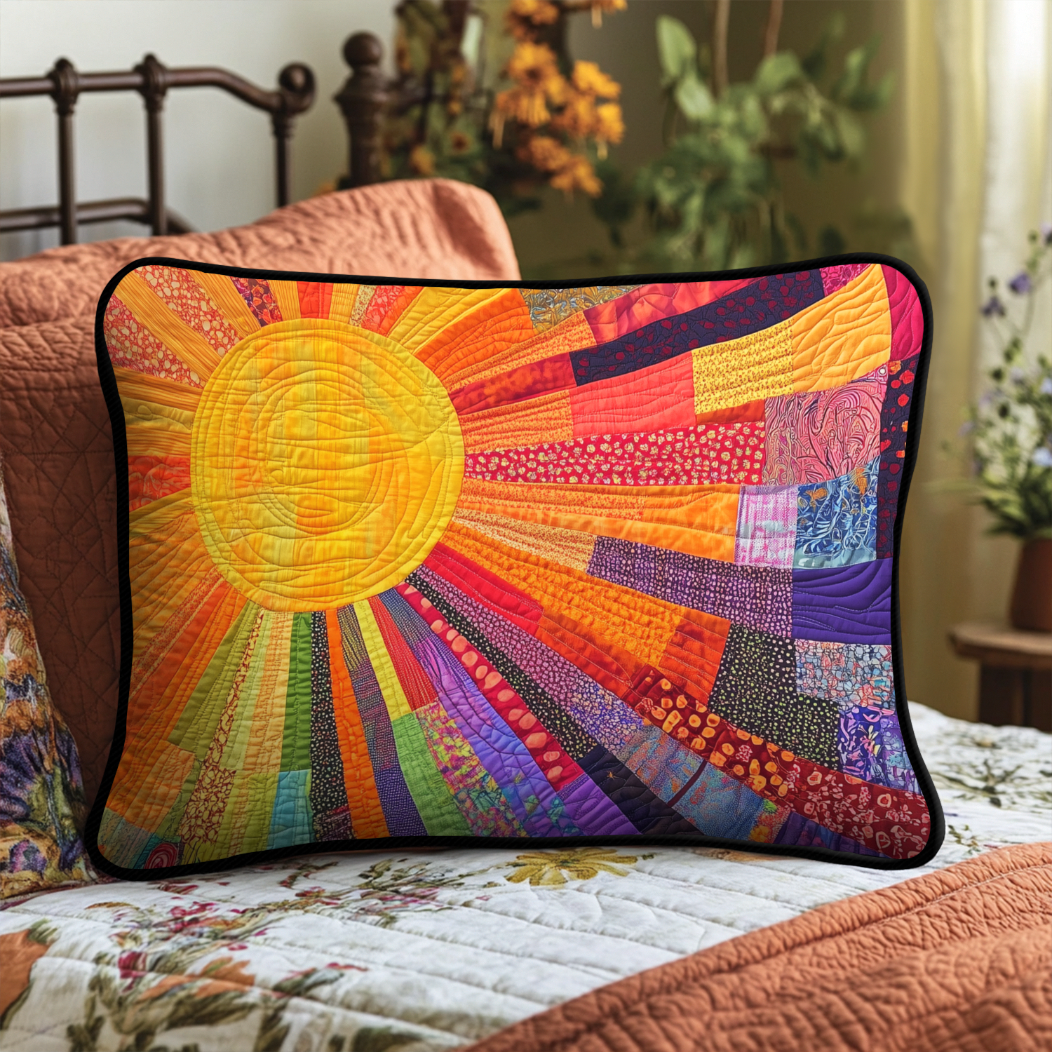 Quilted Pillowcase | Cheerful Sun