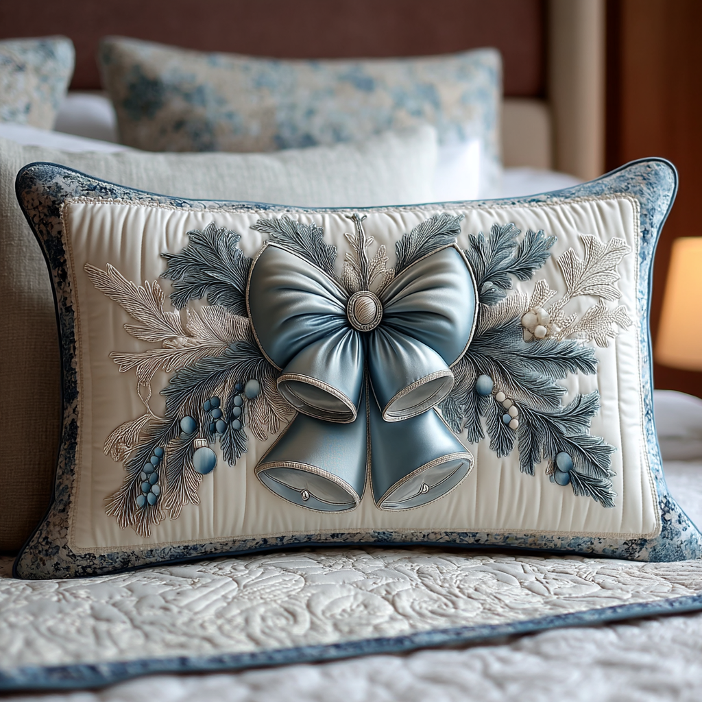 Quilted Pillowcase | Christmas Bell
