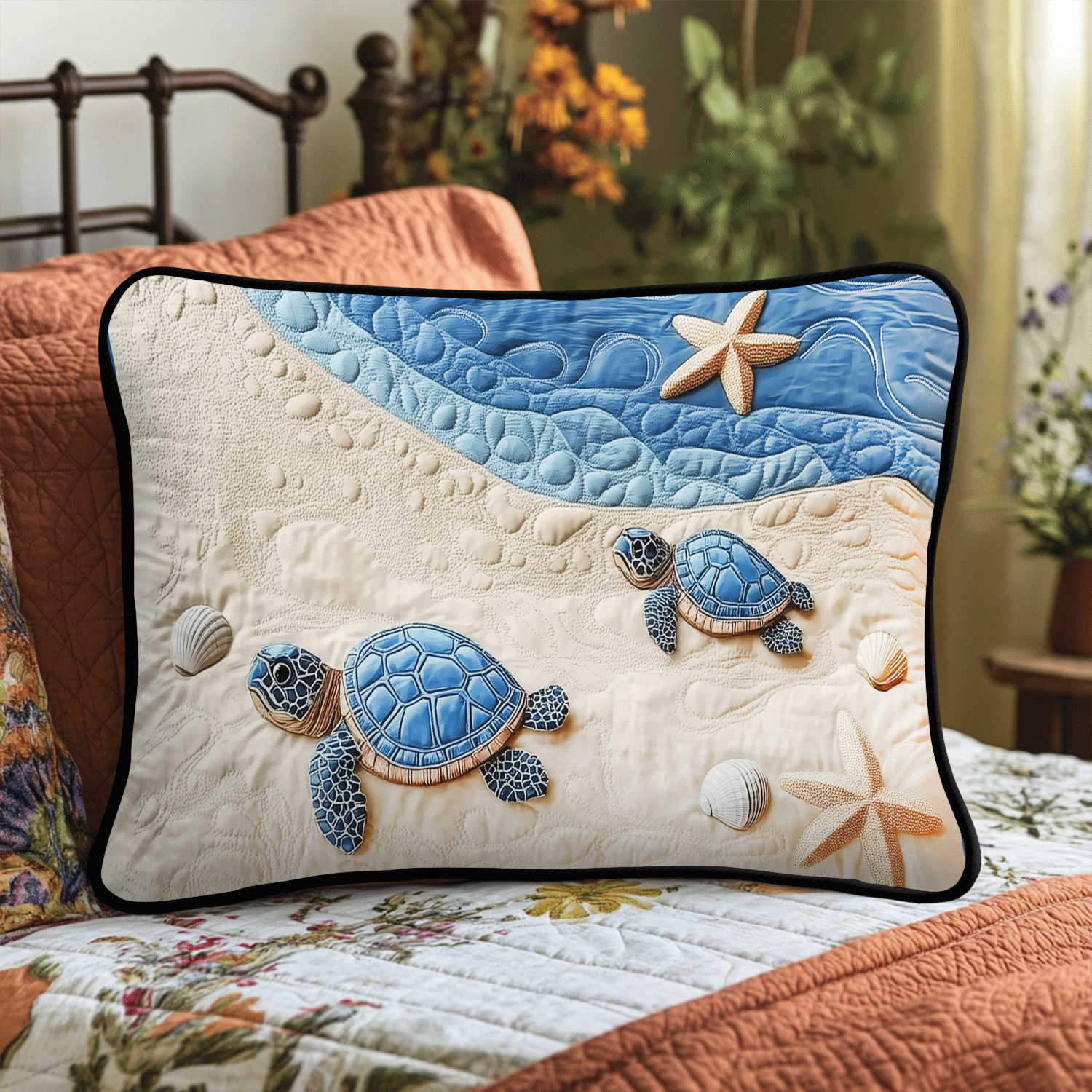Quilted Pillowcase | Sunny Shore