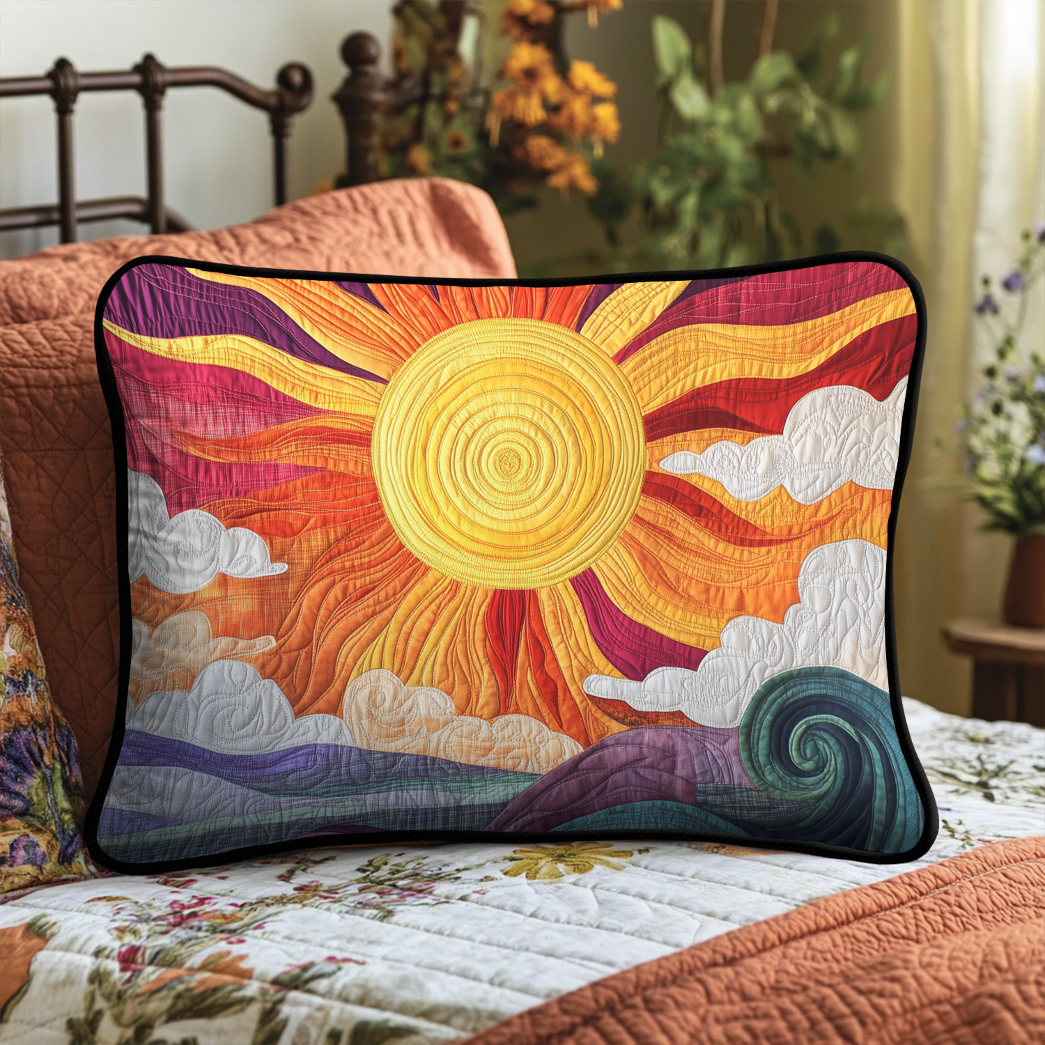 Quilted Pillowcase | Sunbeams