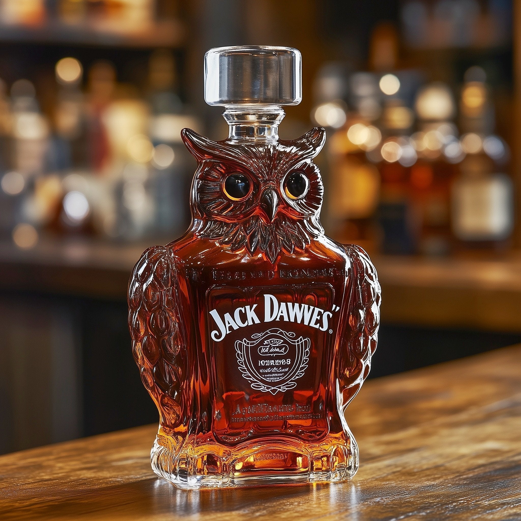 Sculpted Owl Whisky Decanter