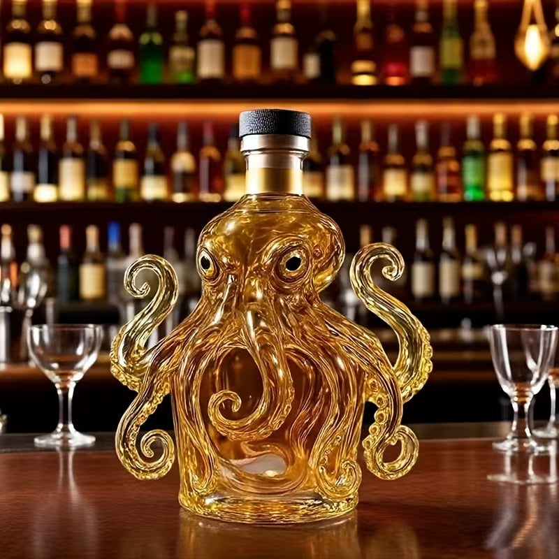 Sculpted Octopus Whisky Decanter