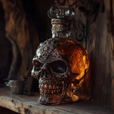Sculpted Skull Whisky Decanter, view 2