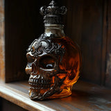 Sculpted Skull Whisky Decanter, view 3