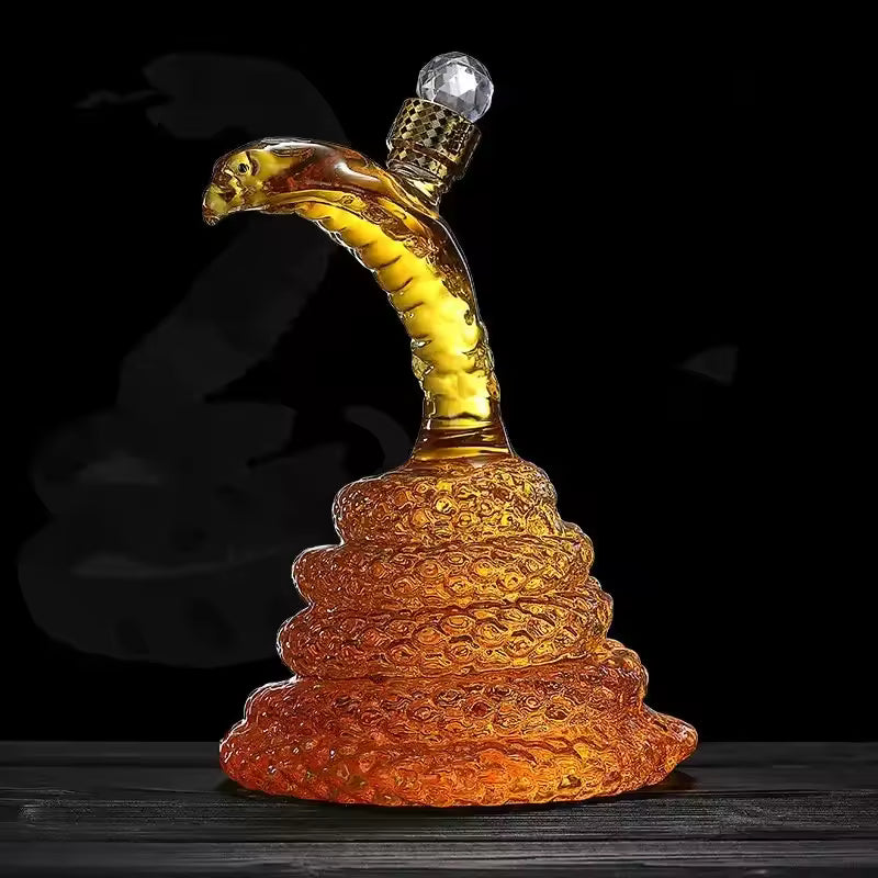 Sculpted Cobra Whisky Decanter