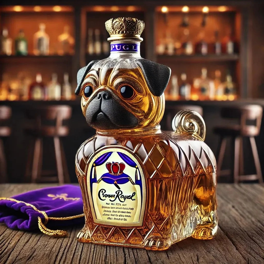 Sculpted French Bulldog Whisky Decanter