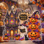 Witchy Nail Salon – DIY Diamond Art Hanging Decoration – product image 1