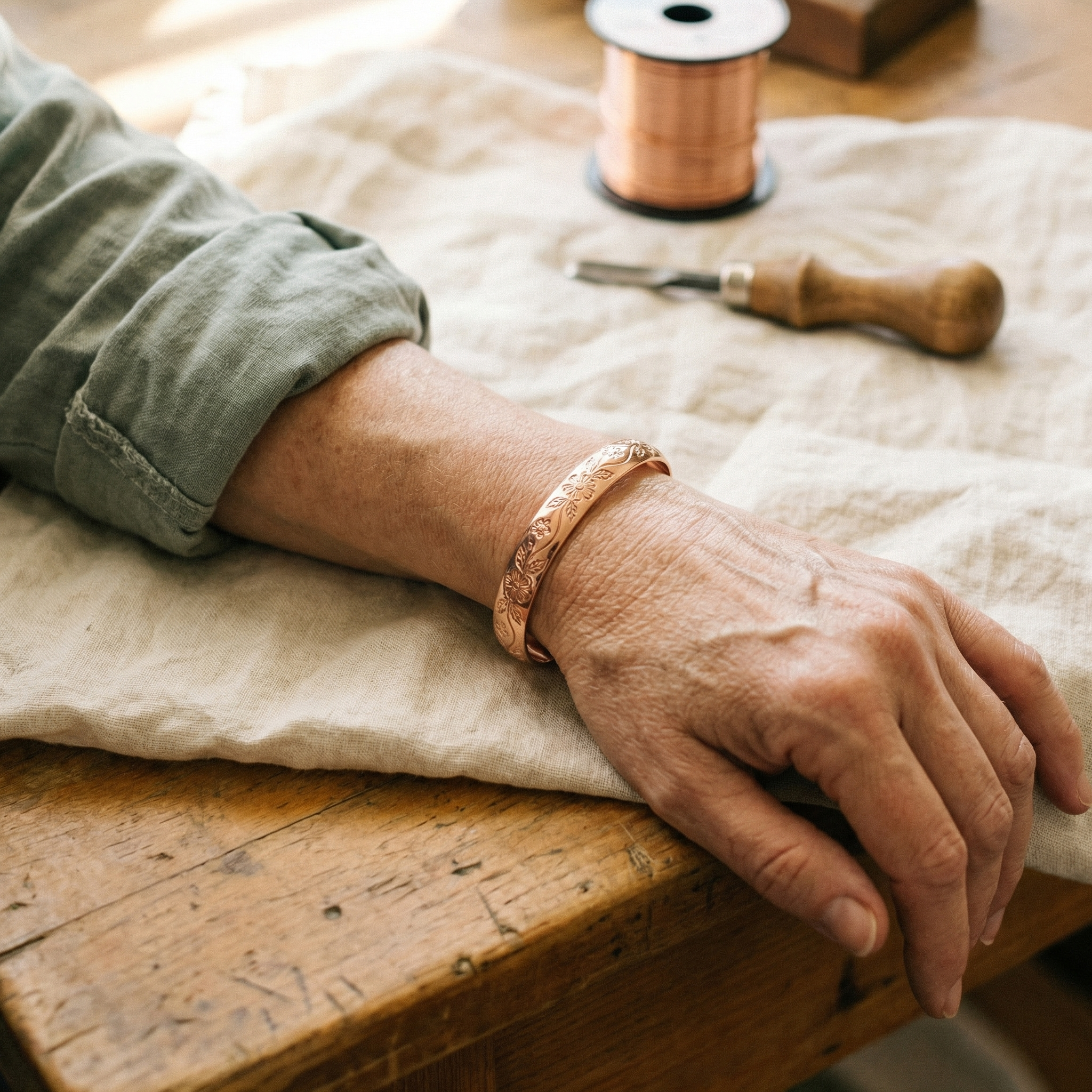 Bloom Copper Bracelet – product image 2