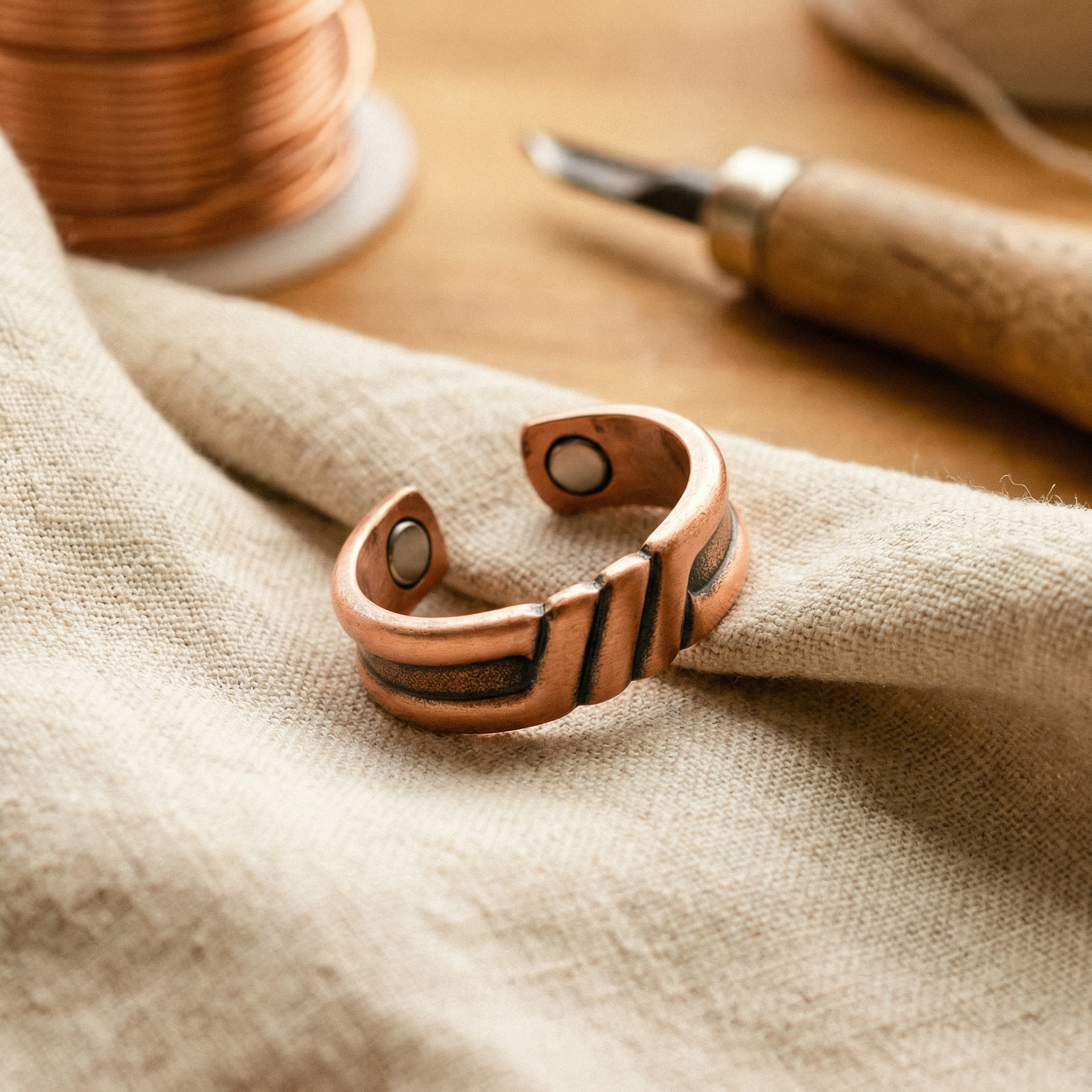 Peat Copper Ring – product image 1