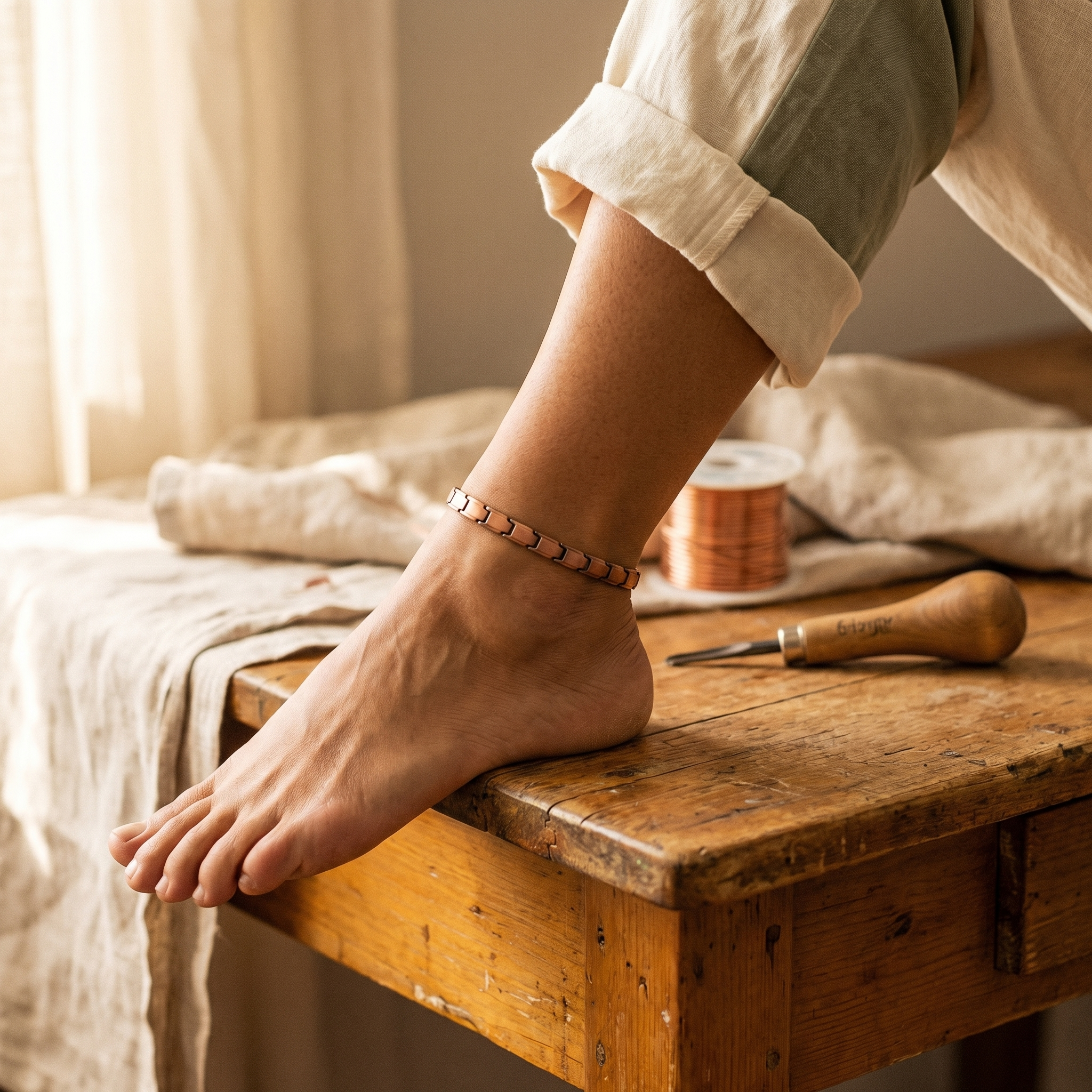 Shore Copper Anklet – product image 1