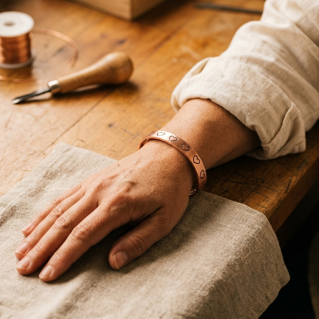 Hearth Copper Bracelet – product image 2