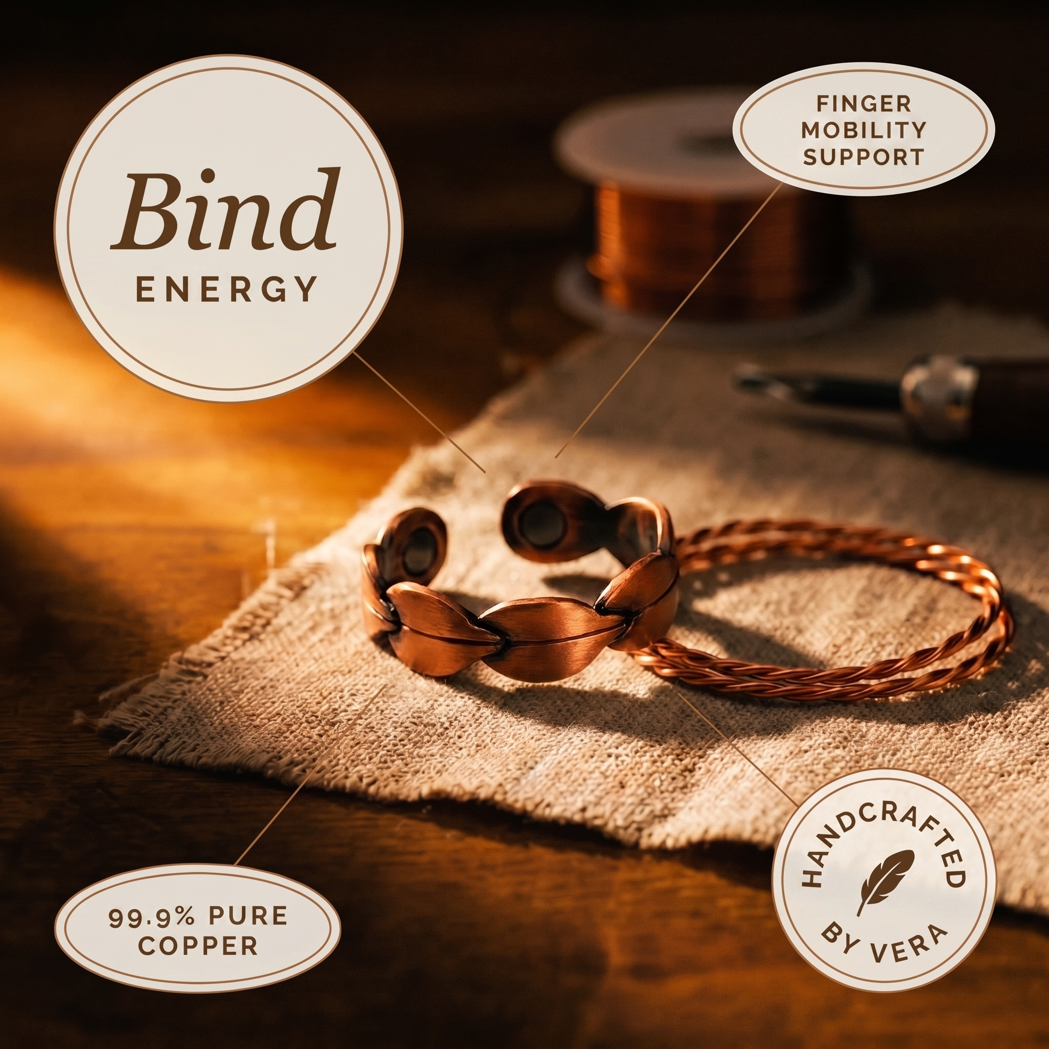 Bind Copper Ring – product image 5