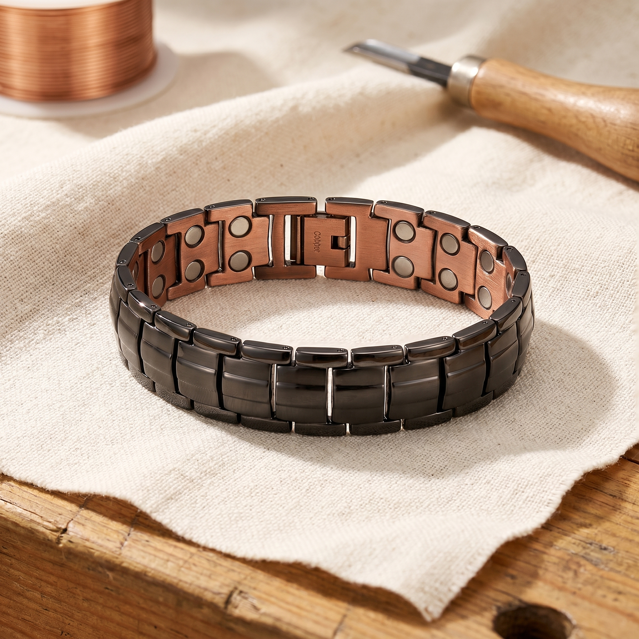 Ochre Men's Copper Bracelet – product image 1