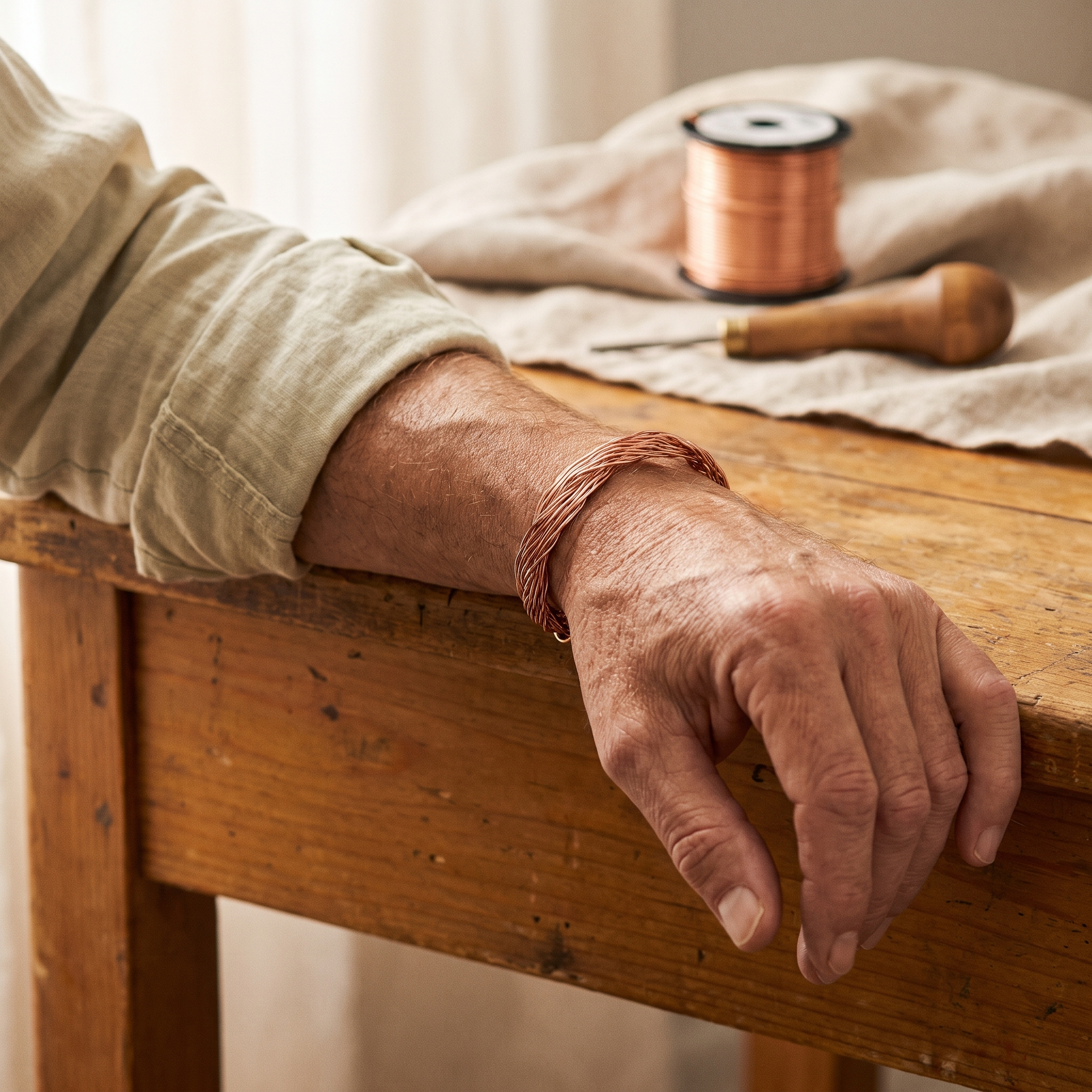 Elm Copper Cuff Bracelet – product image 2