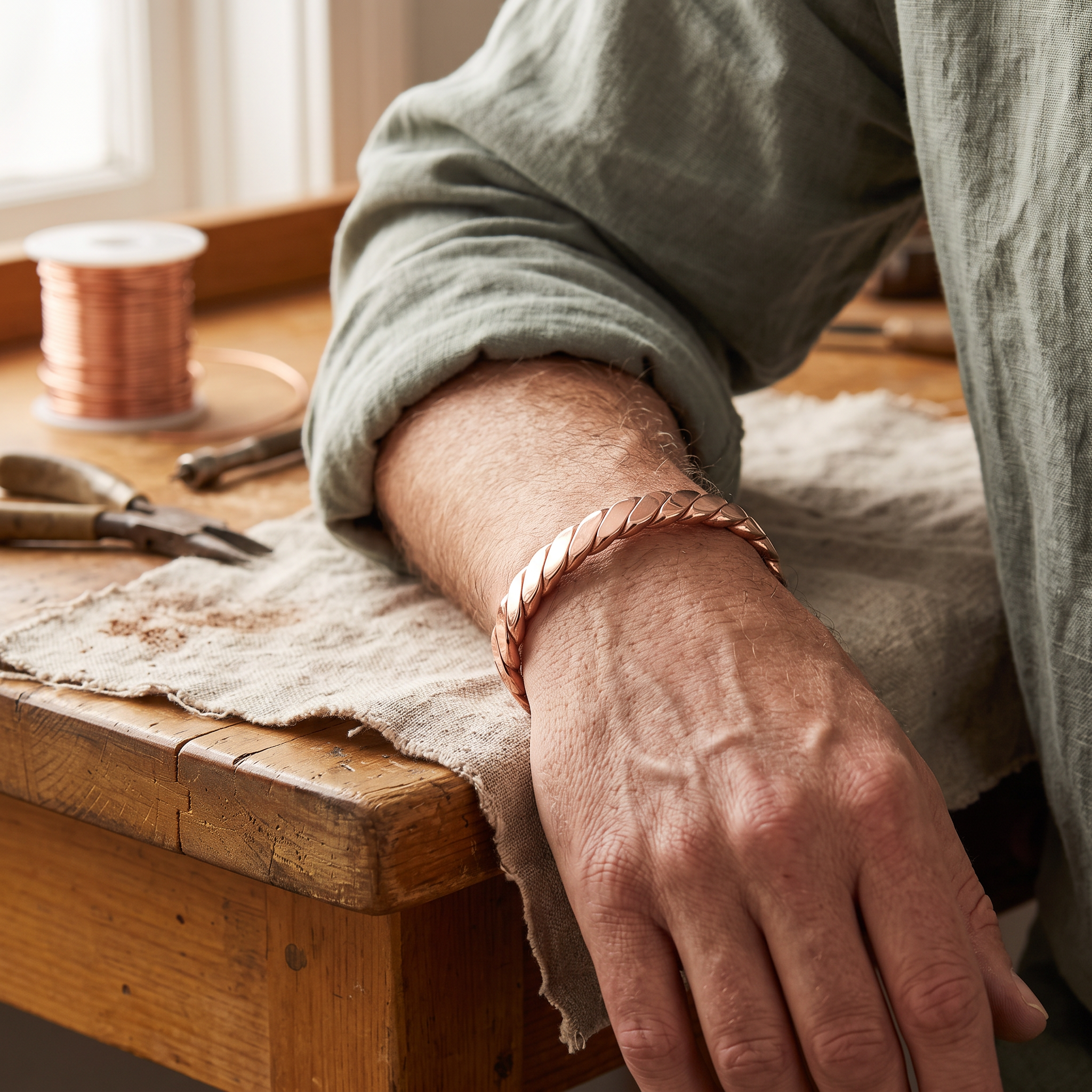 Bough Copper Bracelet – product image 2