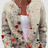 Cardigan with Floral Dots – product image 1