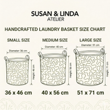 Lily of the Valley quilted laundry basket – product image 2