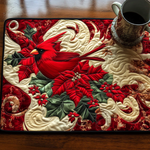 Quilted Placemats | Crimson Tones