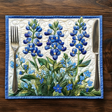 Quilted Placemats | Blue Lupin