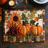 Quilted Placemats | Autumn Pumpkin