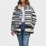 Padded Jacket in Stripe Mix – product image 1
