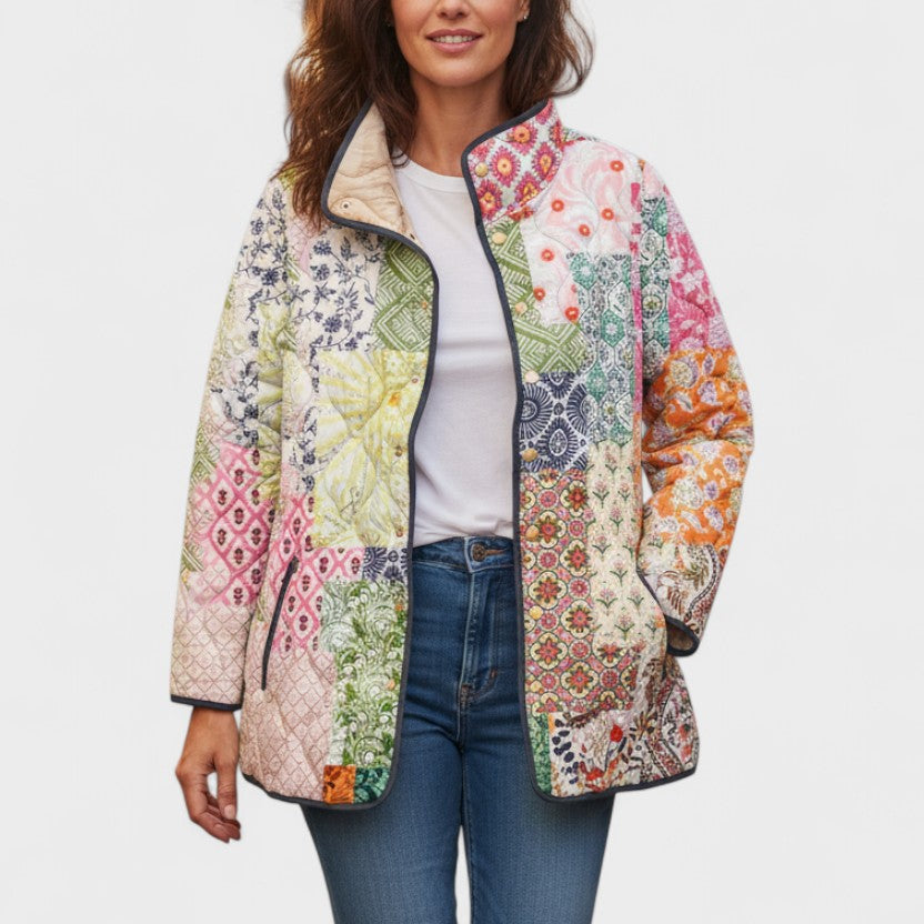 Quilted Jacket in Patchwork Look – product image 1