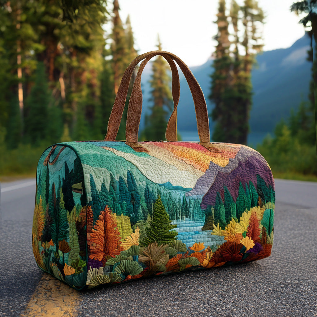 Quilted Travel Bag - Forest Glow