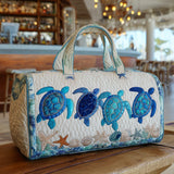 Quilted Travel Bag - Ocean Turtle