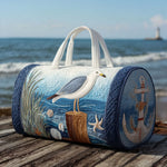 Quilted Travel Bag - Coastal Seagull