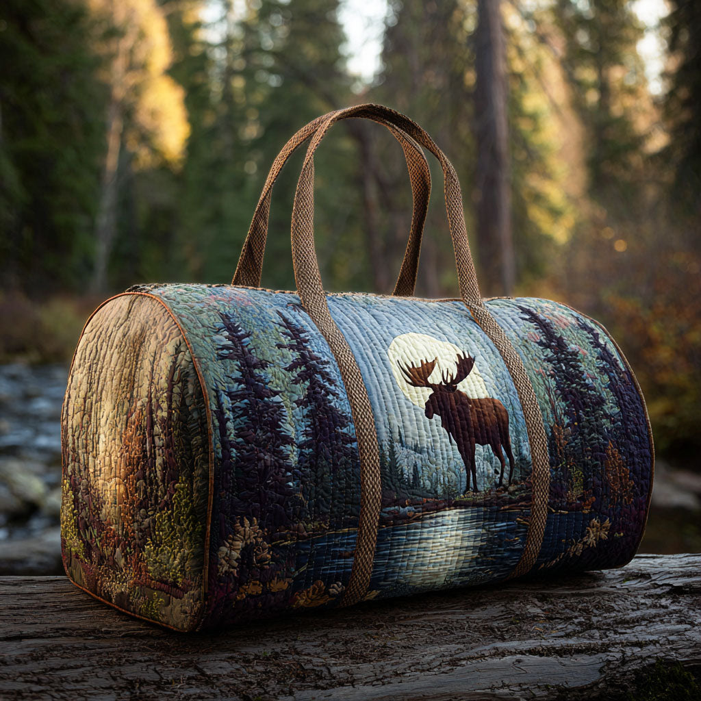 Quilted Travel Bag - Starry Moose