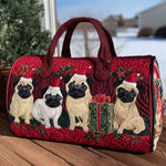 Quilted Travel Bag - Pug on Holiday