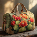 Quilted Travel Bag - Prickly Blossom