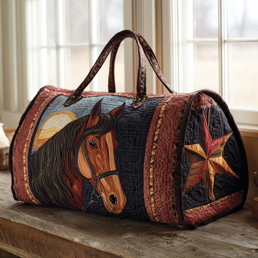 Quilted Travel Bag - Plains Horse