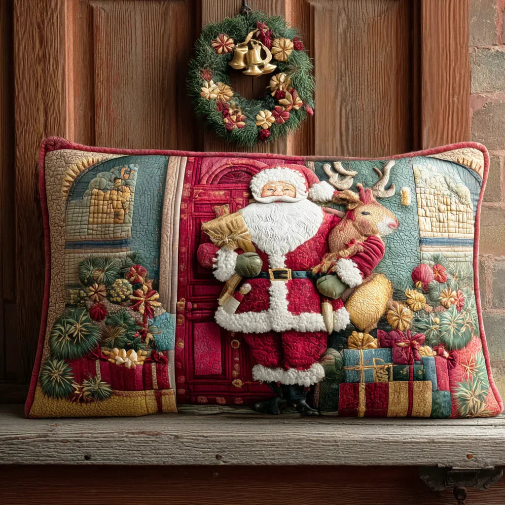 Quilted Pillowcase | Santa's Warm Embrace