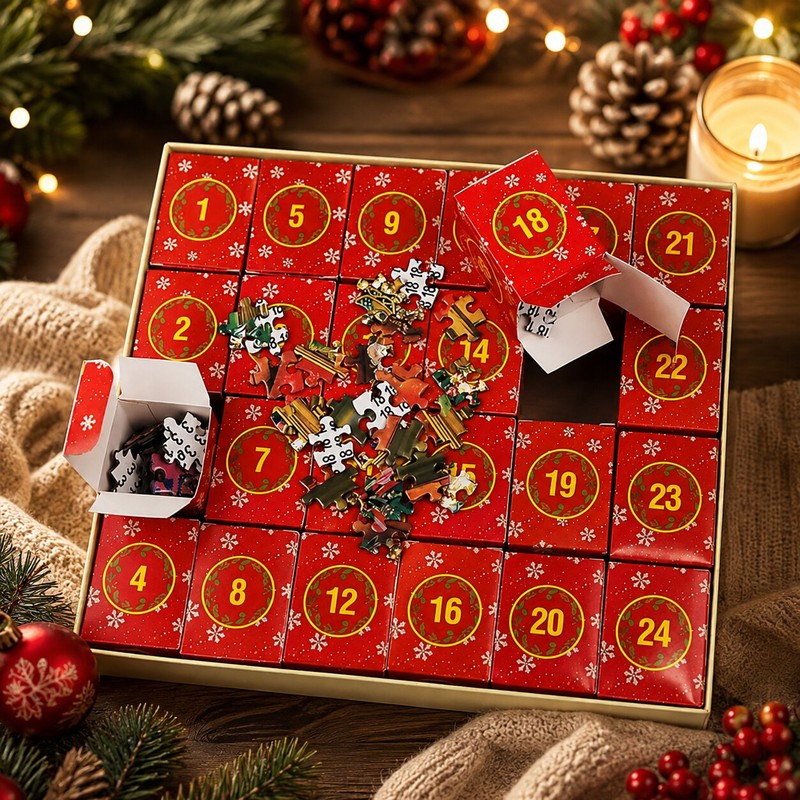 Christmas Jigsaw Advent Calendar – 1,008 Pieces – image 2