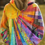 Cardigan in Rainbow Patchwork – product image 1