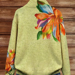 Zip Cardigan with Lily Pattern – product image 2