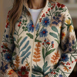 Cardigan with Folk Flowers – product image 1