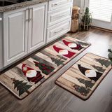 Shimmering Snow Kitchen Rug Set
