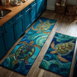 Lagoon Charm Kitchen Rug Set
