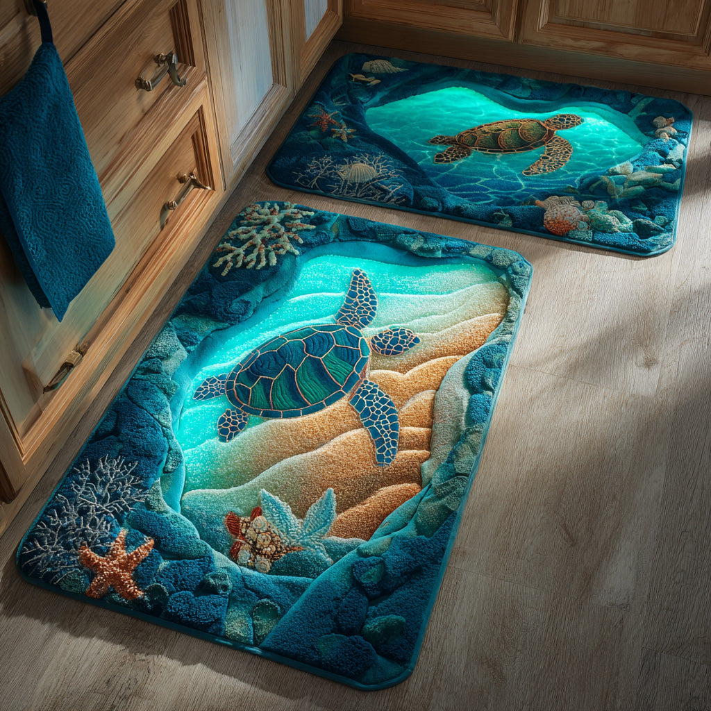 Calm Tide Kitchen Rug Set
