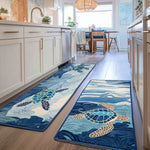 Tranquil Sea Kitchen Rug Set
