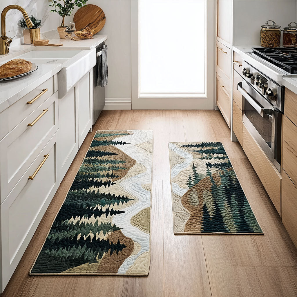 Nature Scene Kitchen Rug Set