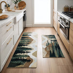 Nature Scene Kitchen Rug Set